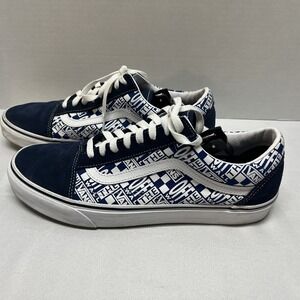 VANS Off The Wall Shoes Men's 11.5 Navy Old Skool Skate Skateboard